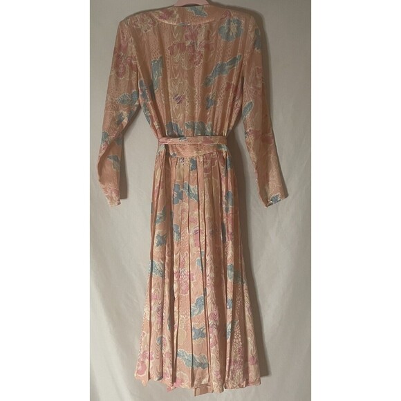 VINTAGE ARGENTI 100% SILK DRESS Size 6 70s 80s Mobwife Griselda Elegant Luxury - Picture 8 of 9